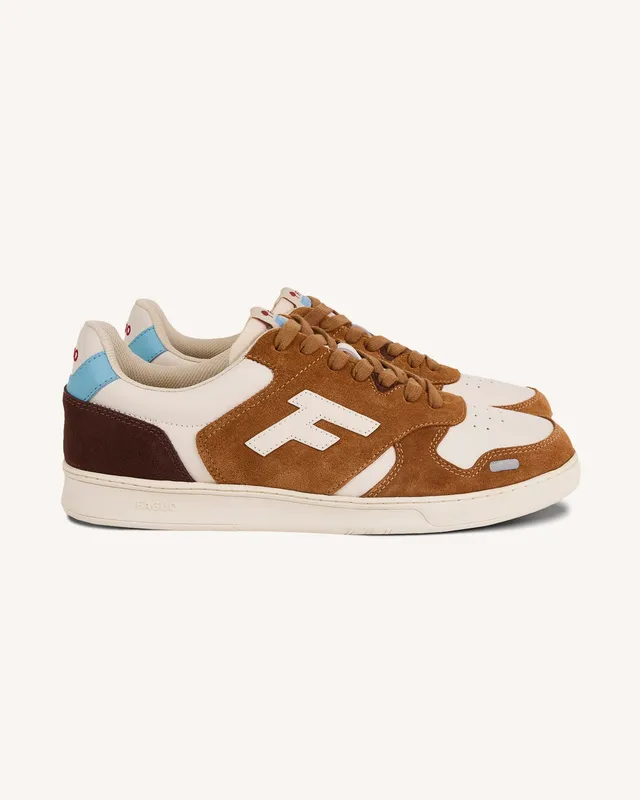 faguo-palmer-baskets-cuir-et-su-de-cr-me-beige-clair image 1