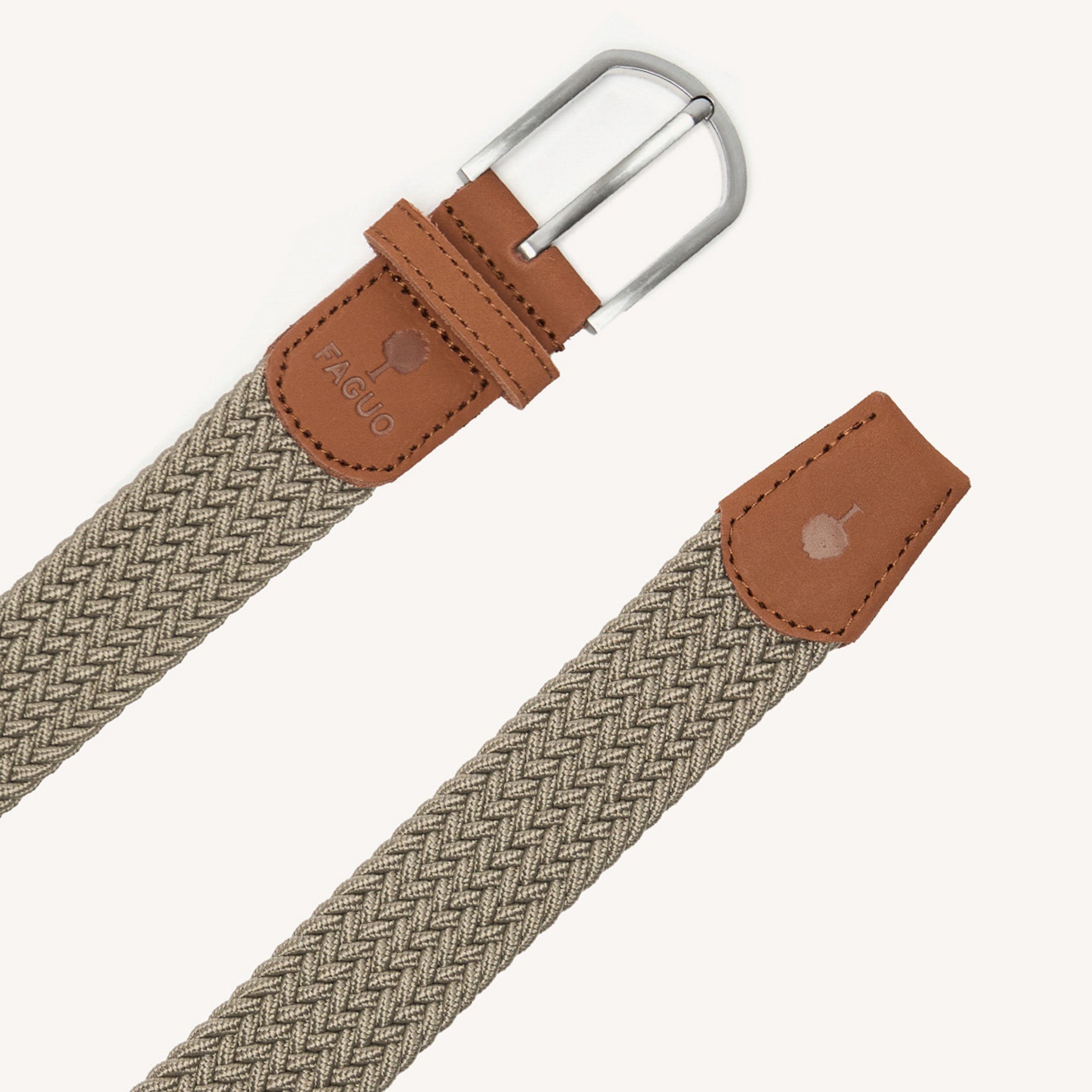 faguo-belt-ceinture-tress-e-beige-clair-lastique image 2