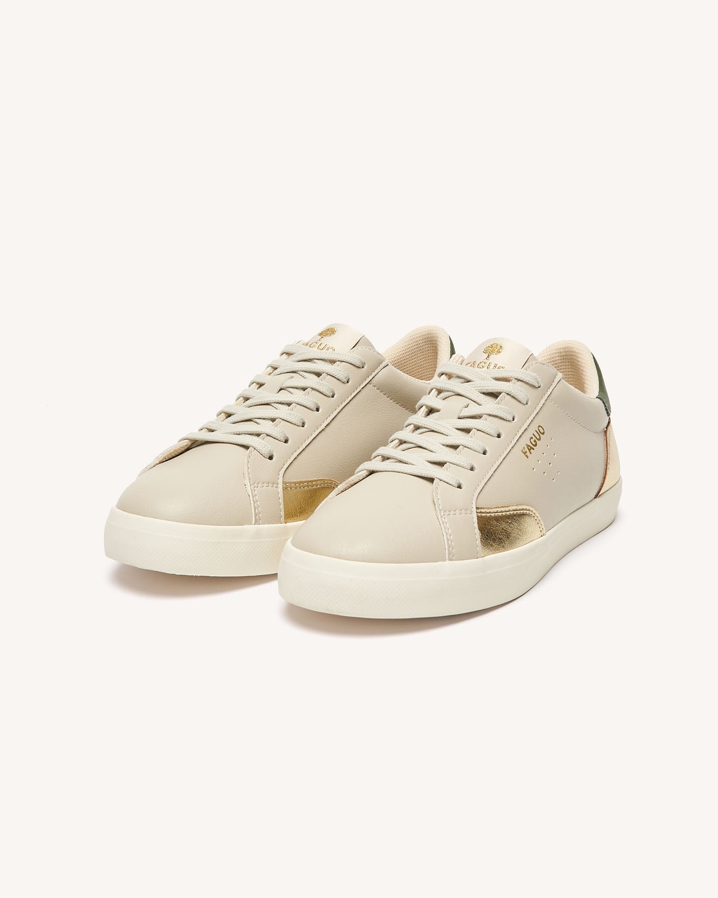 faguo-juniper-tennis-basses-cru-et-dor-femme image 2