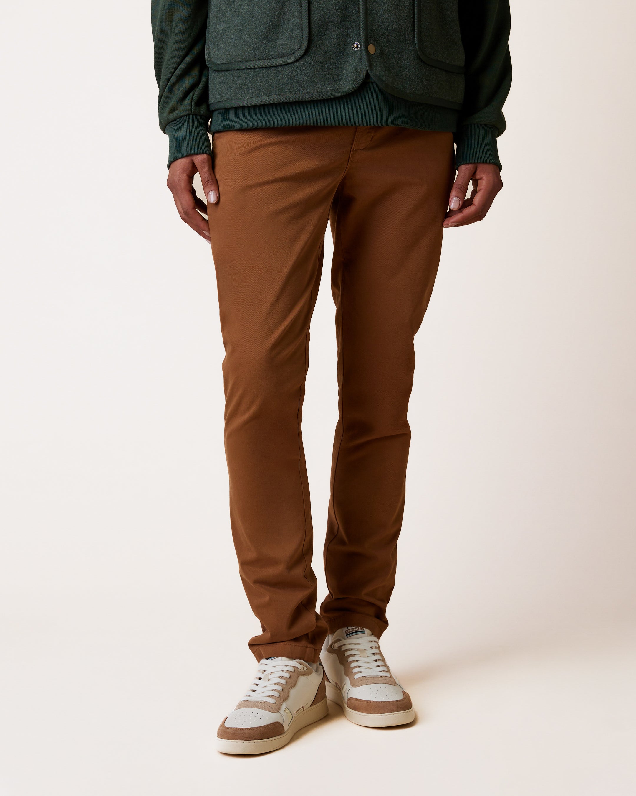 faguo-brix-chino-camel-fusel-coton-bio-stretch image 1