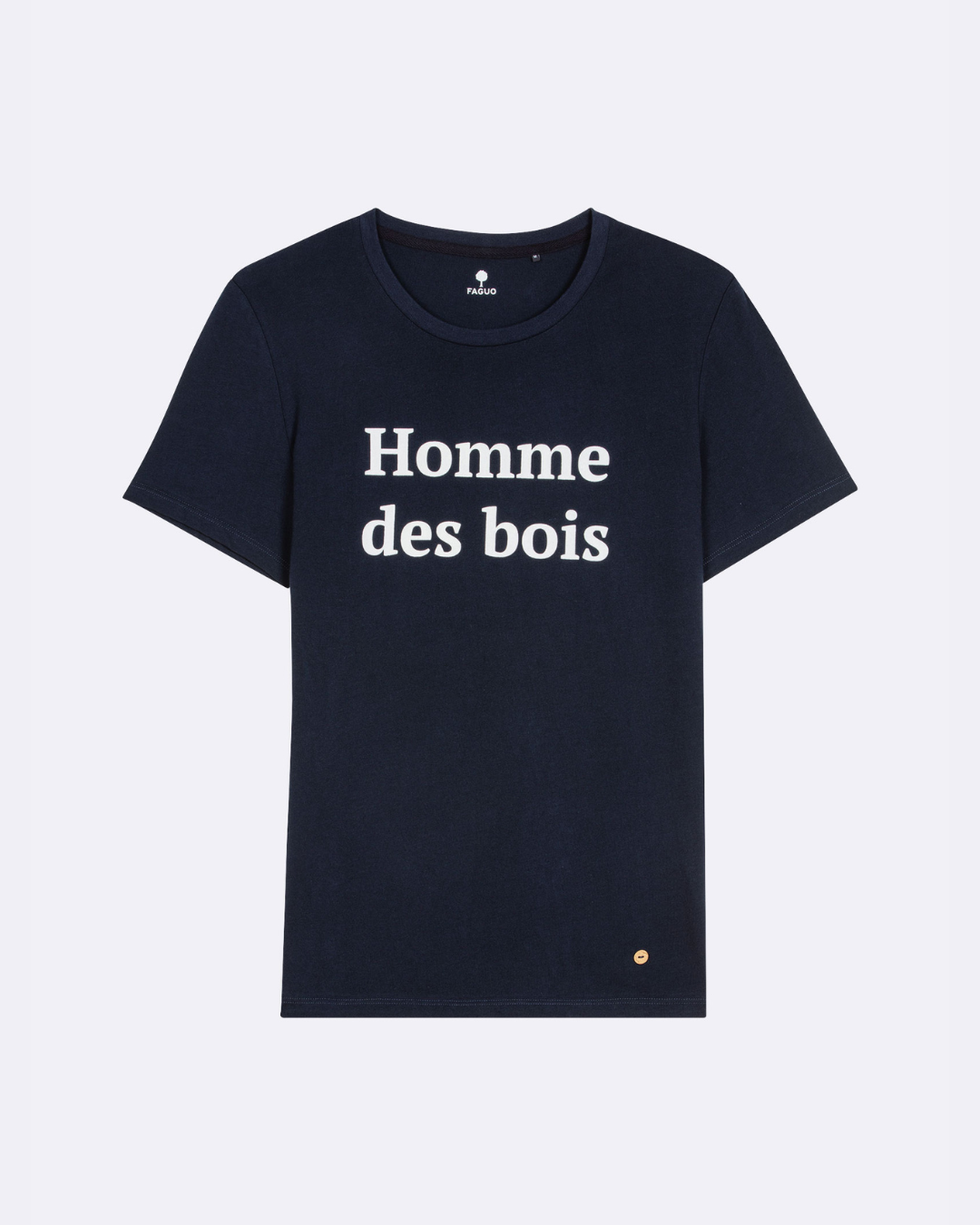faguo-arcy-t-shirt-bleu-marine-coton-homme-des-bois image 2
