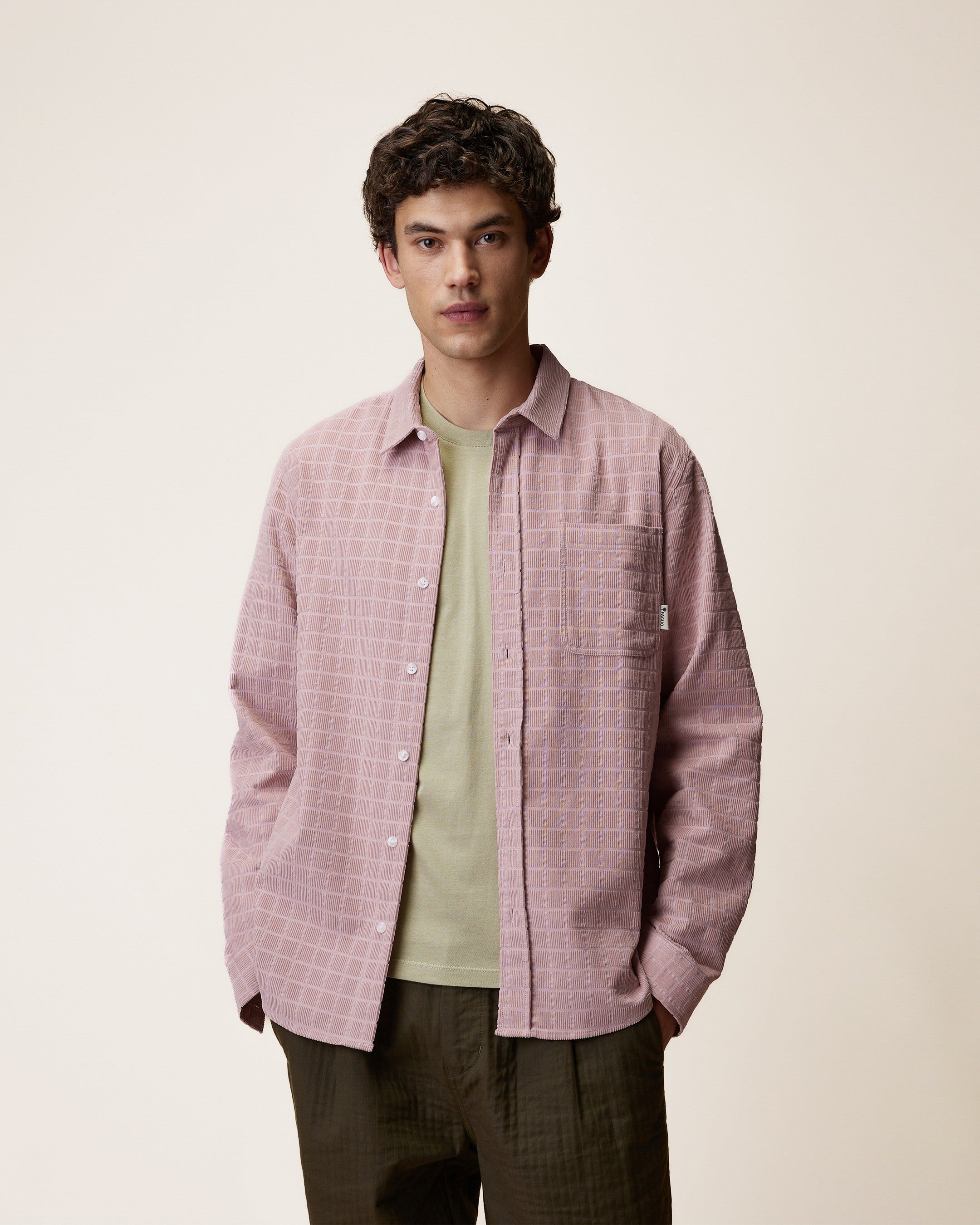 faguo-signy-surchemise-velours-mauve-100-coton image 1