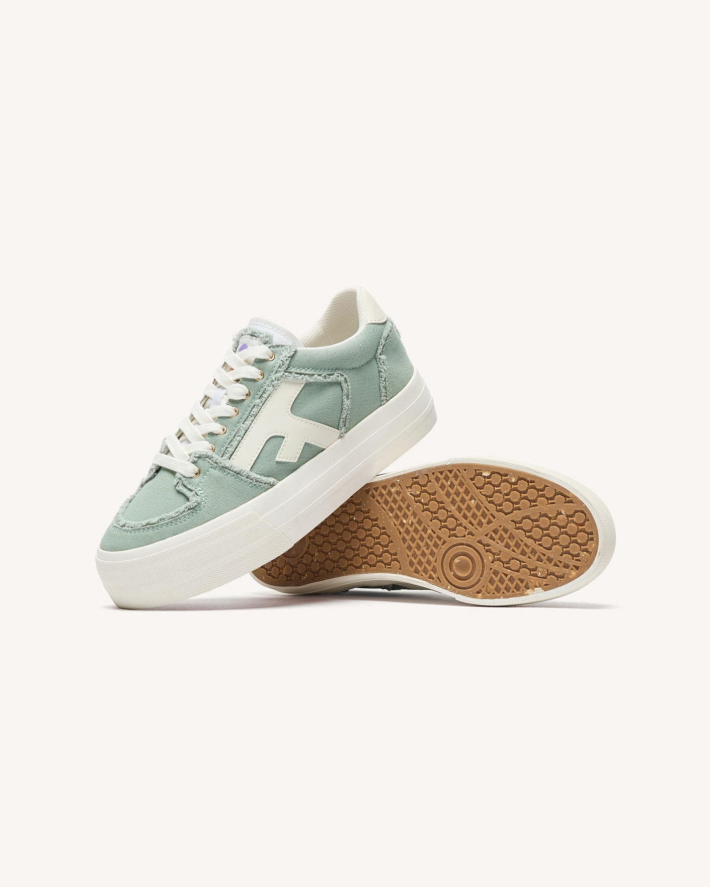 faguo-walnut-platform-baskets-toile-vert-clair-femme image 5