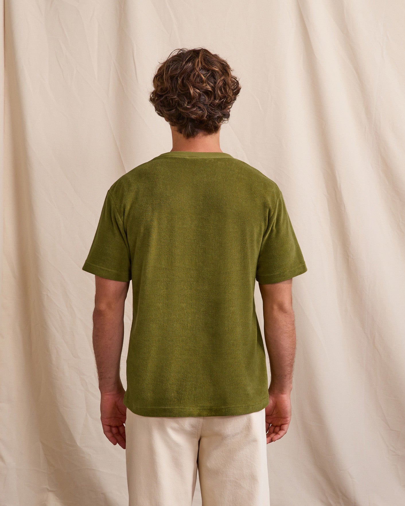 faguo-lugny-t-shirt-oversize-ponge-kaki-fonc image 5