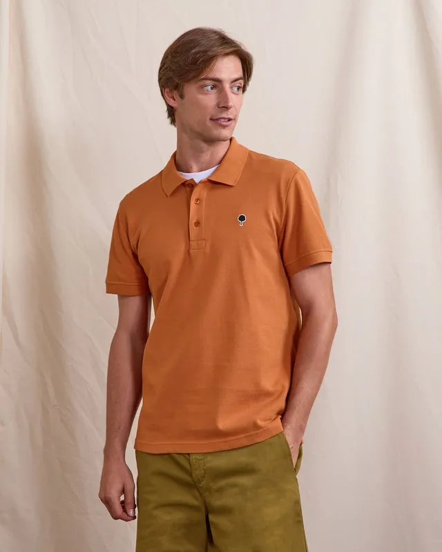 faguo-polo-lumigny-brique-clair-coton-homme image 1