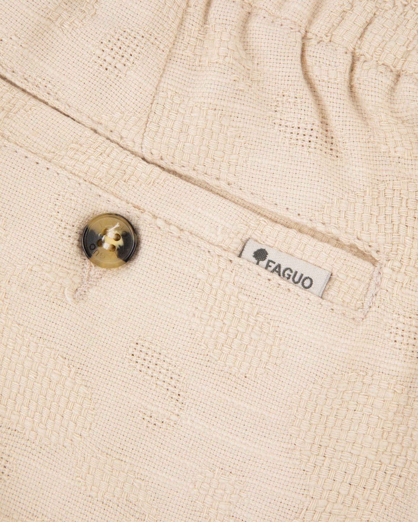 faguo-chevre-short-homme-cru-coton-et-viscose image 4