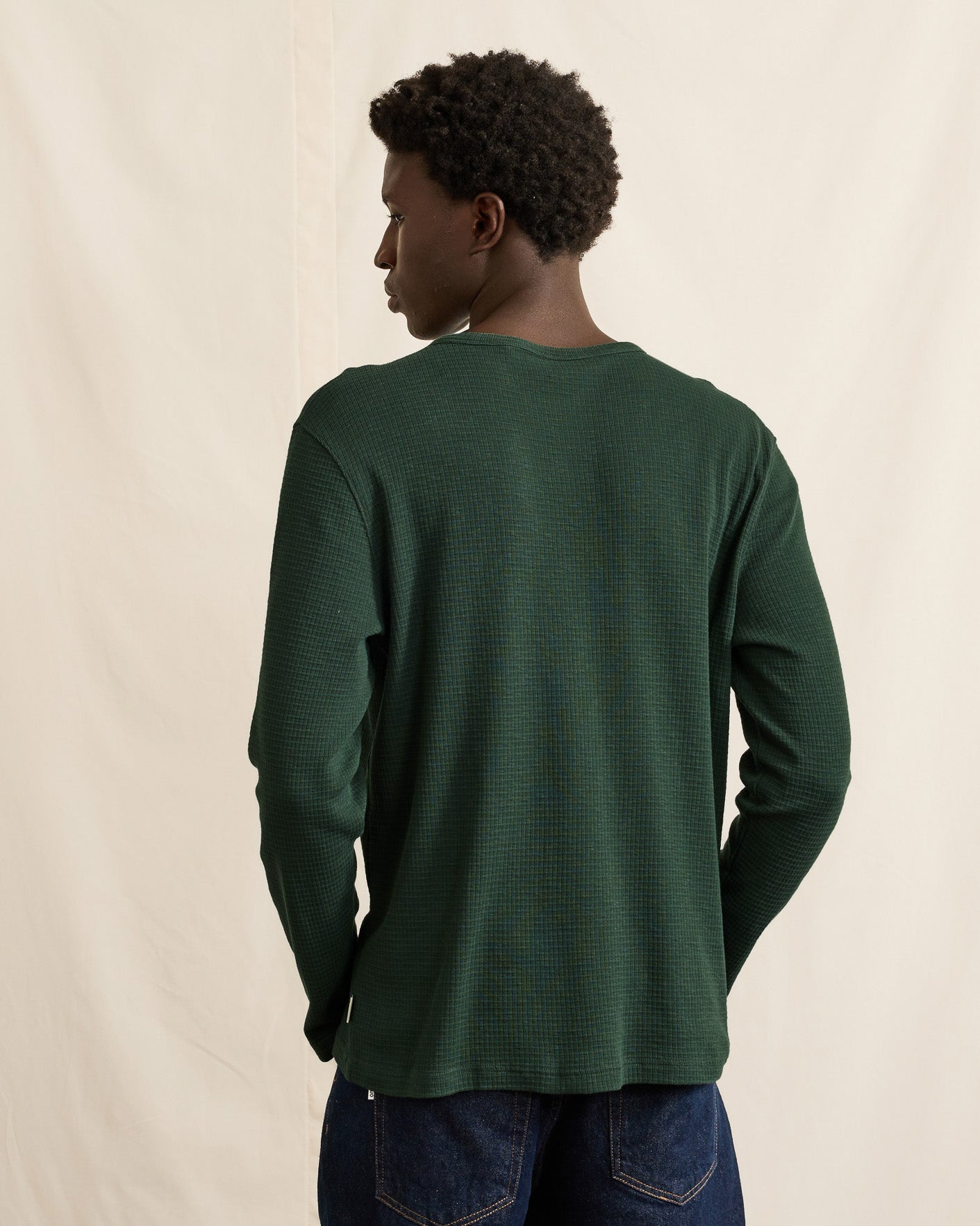 faguo-faroz-t-shirt-manches-longues-vert-fonc-coton image 7
