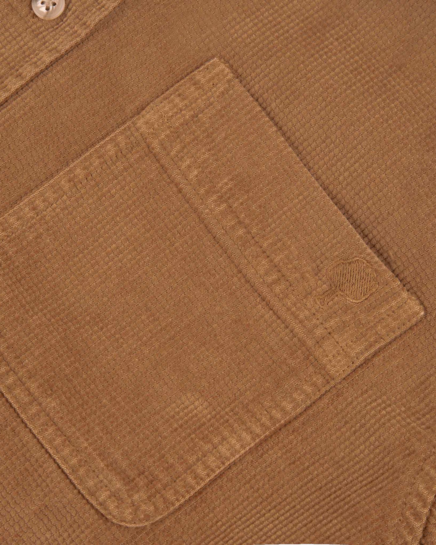 faguo-signy-surchemise-velours-camel-marron image 4