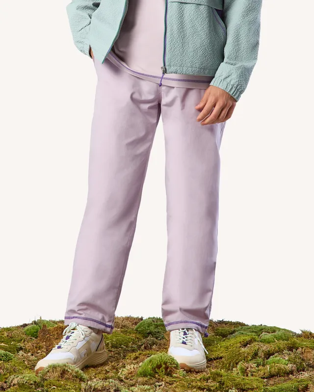 faguo-dreuille-otd-pantalon-rose-gris-ribstop-ample image 1
