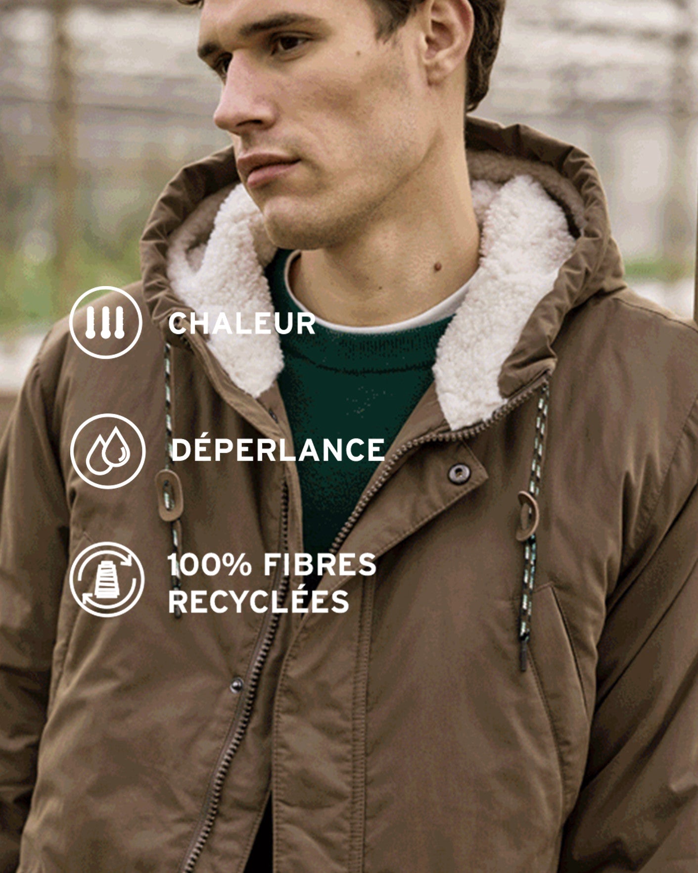 faguo-vernon-parka-imperm-able-longue-marron image 6