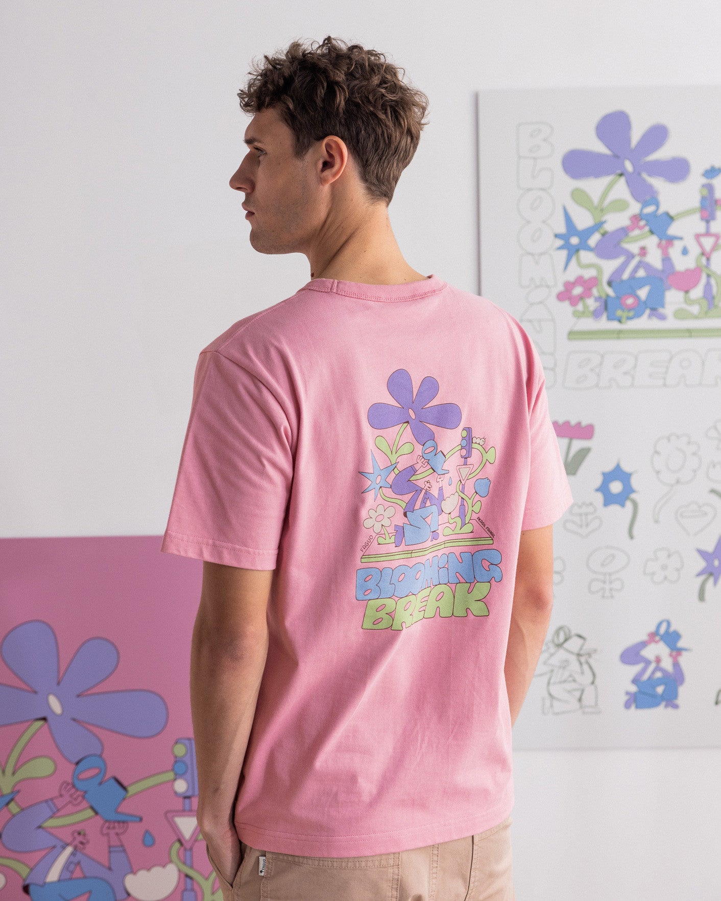 faguo-lugny-t-shirt-imprim-blooming-rose-homme image 3