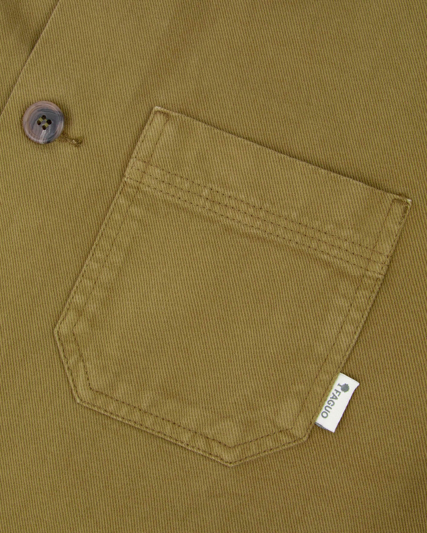faguo-lorge-veste-en-coton-kaki-fonc image 6