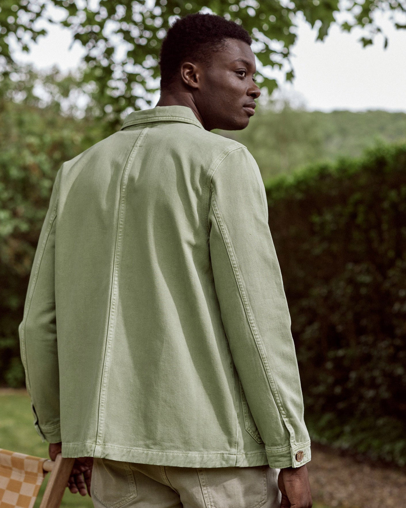 faguo-liffre-veste-coton-homme-kaki-clair image 3