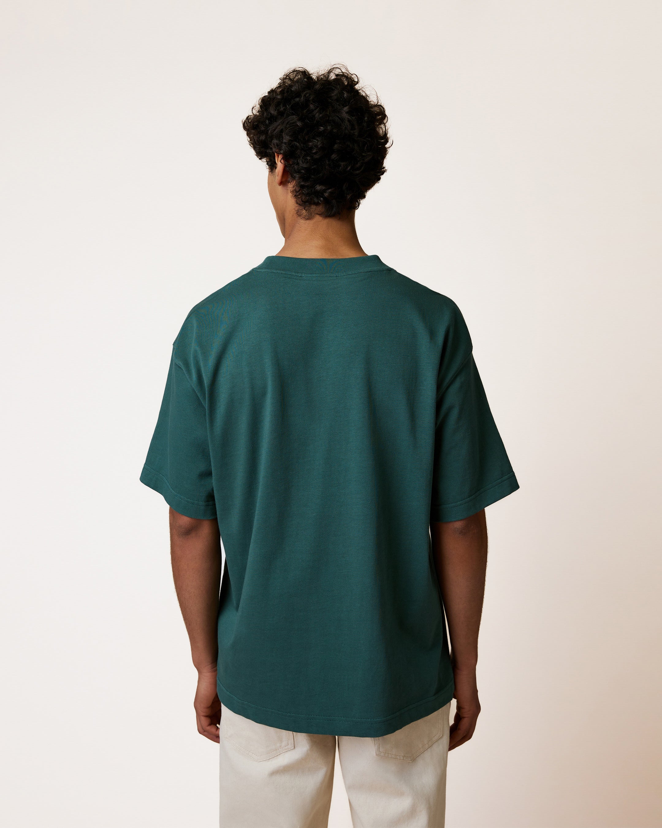 faguo-yellowstone-t-shirt-oversize-vert-gris-homme-coton-recycl image 7