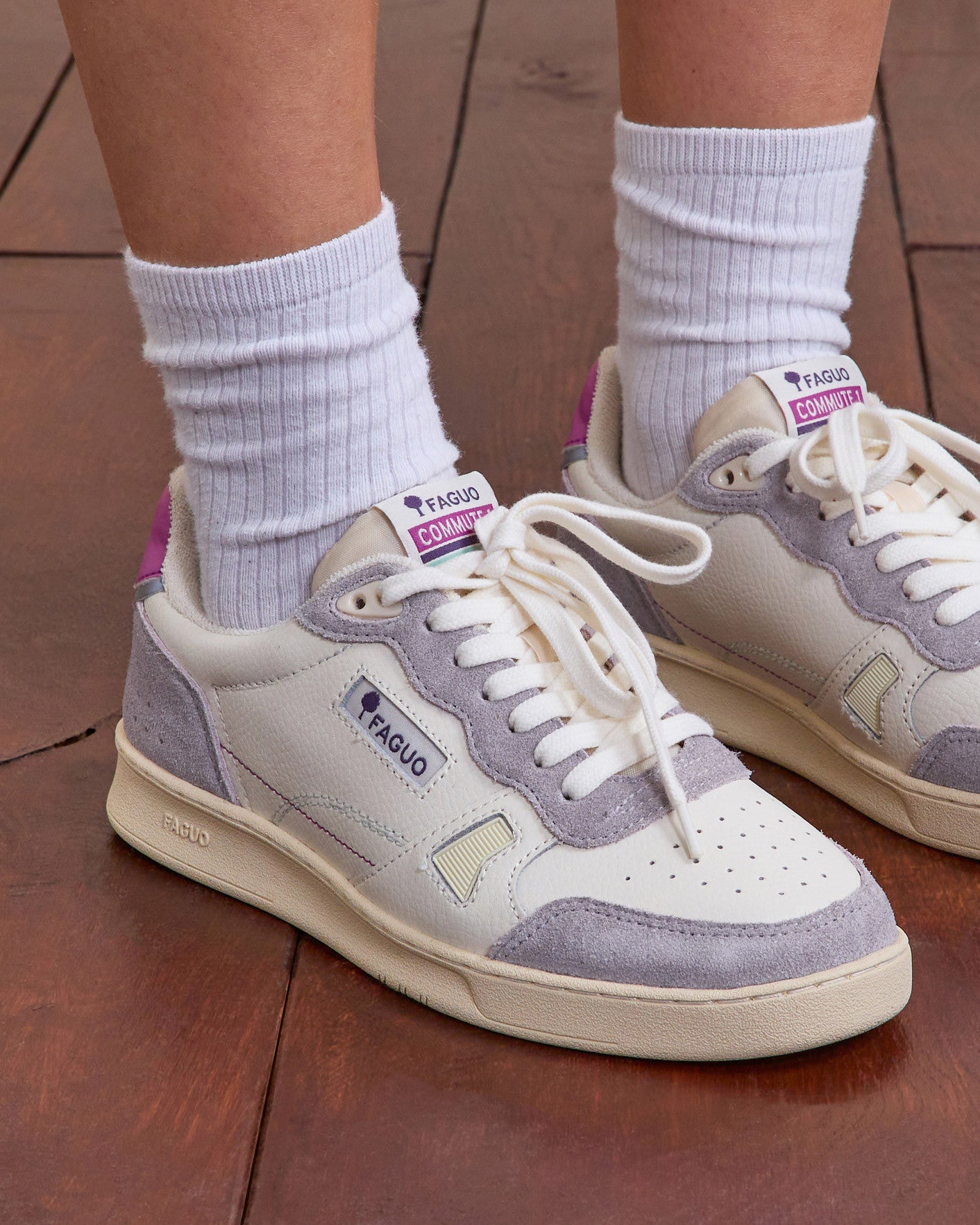 faguo-commute-1-baskets-blanc-et-rose-gris-cuir image 6