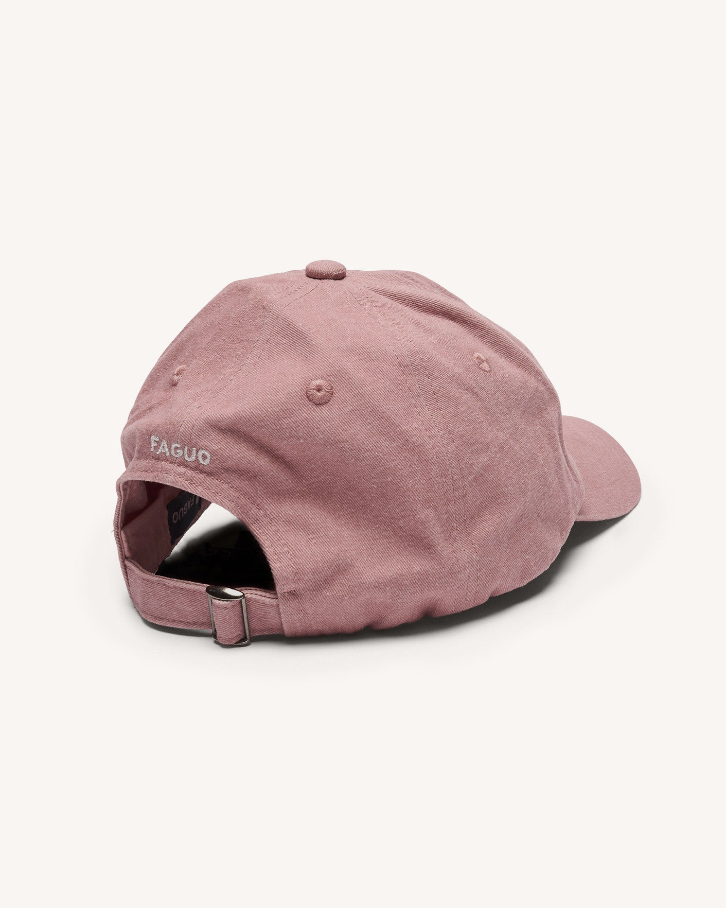faguo-cap-casquette-rose-gris-serg-coton image 4