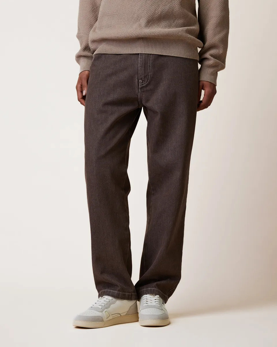 faguo-denim-loose-jean-chocolat-coton-recycl image 1