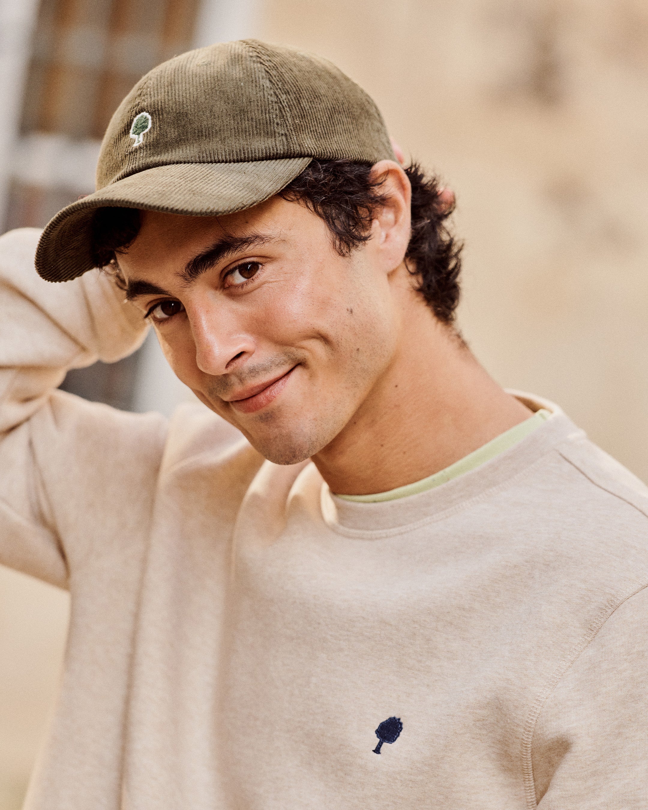 faguo-cap-casquette-homme-en-velours-kaki-c-tel image 2
