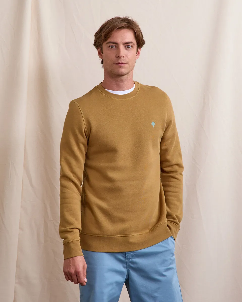 faguo-donzy-sweat-col-rond-beige-clair-molleton-gratt image 1