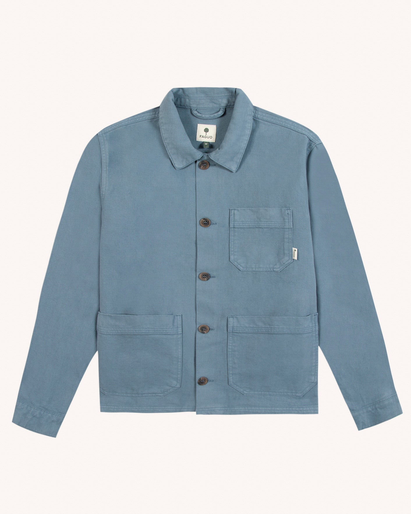 faguo-lorge-veste-coton-bleu-workwear image 2