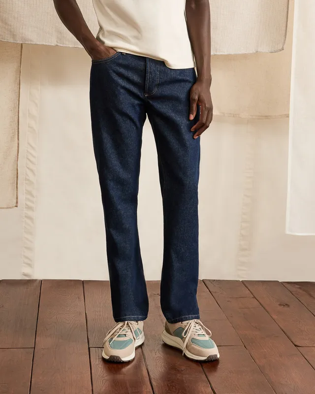faguo-straight-jean-droit-denim-brut-bleu-fonc image 1