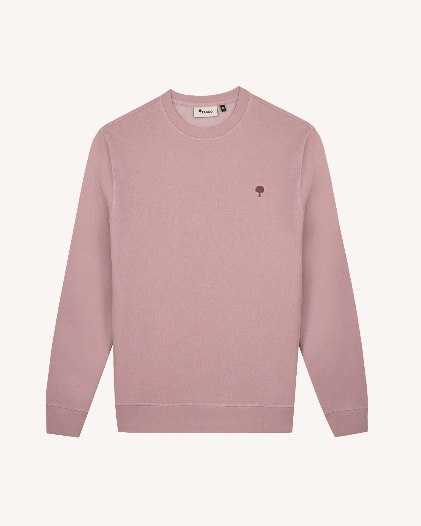 faguo-donzy-sweat-col-rond-mauve-homme image 3