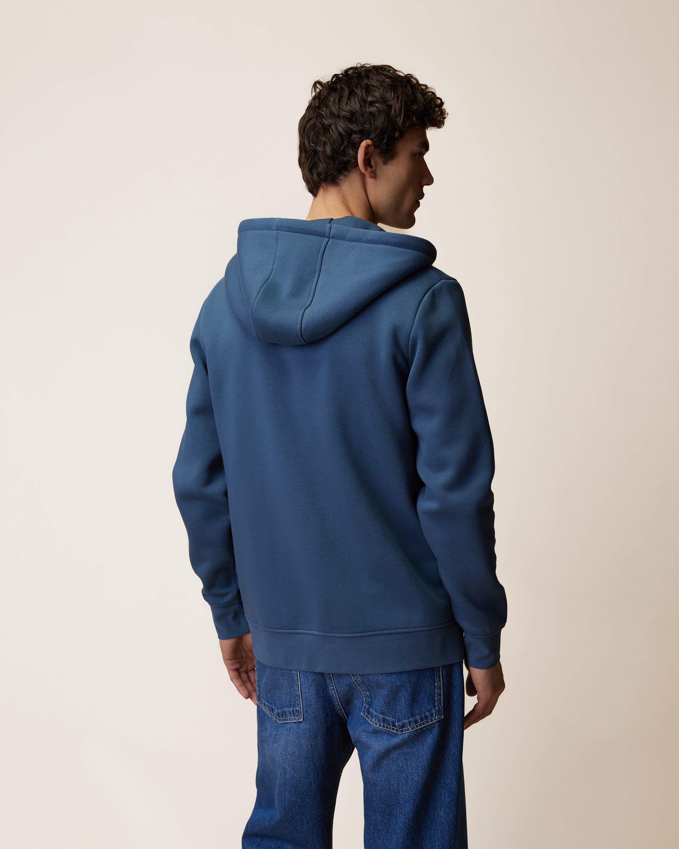 faguo-mesnil-sweat-zipp-capuche-bleu-gris-molleton image 4