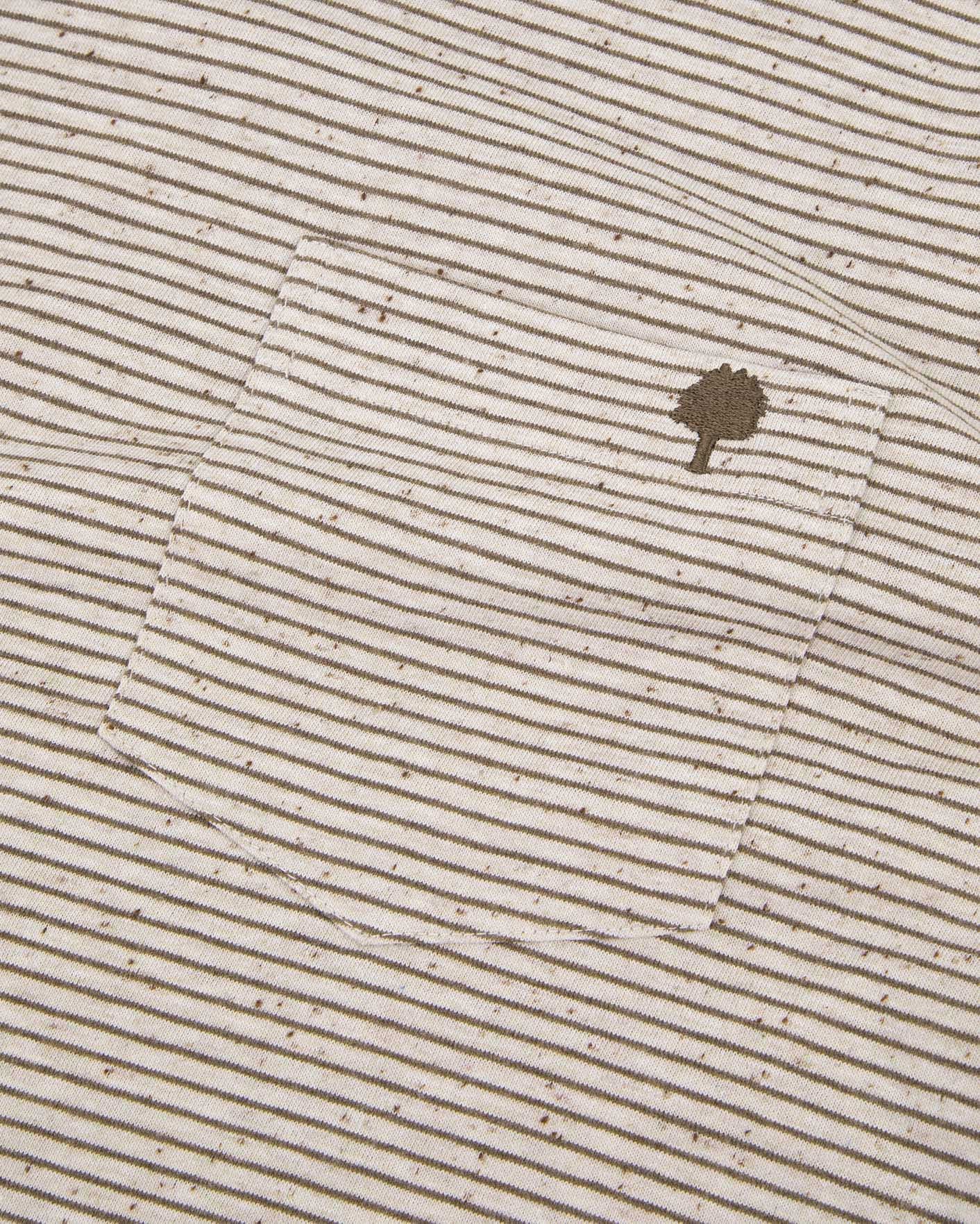faguo-olonne-t-shirt-cru-et-kaki-coton-ray image 4