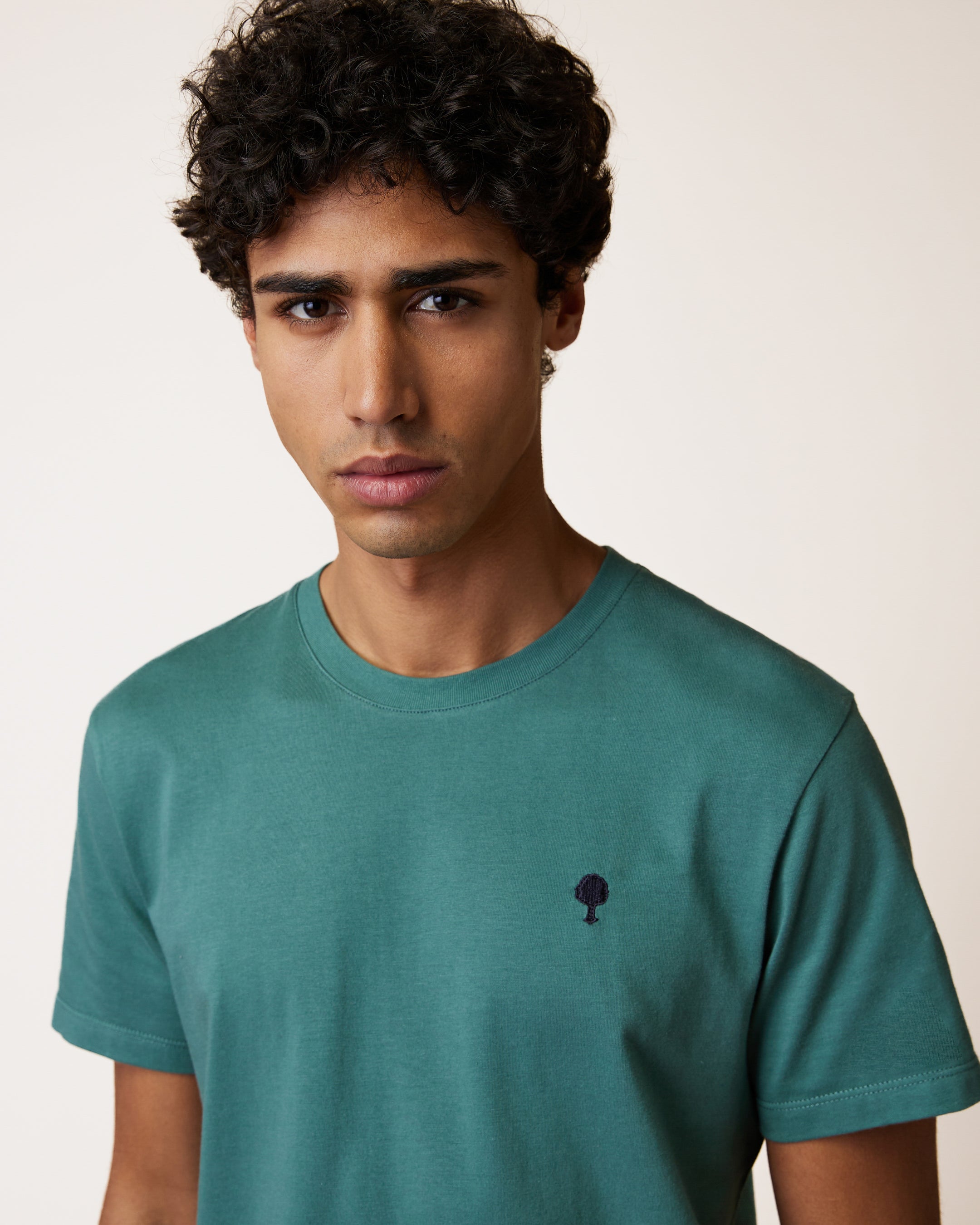 faguo-arcy-t-shirt-vert-gris-coton-recycl image 7