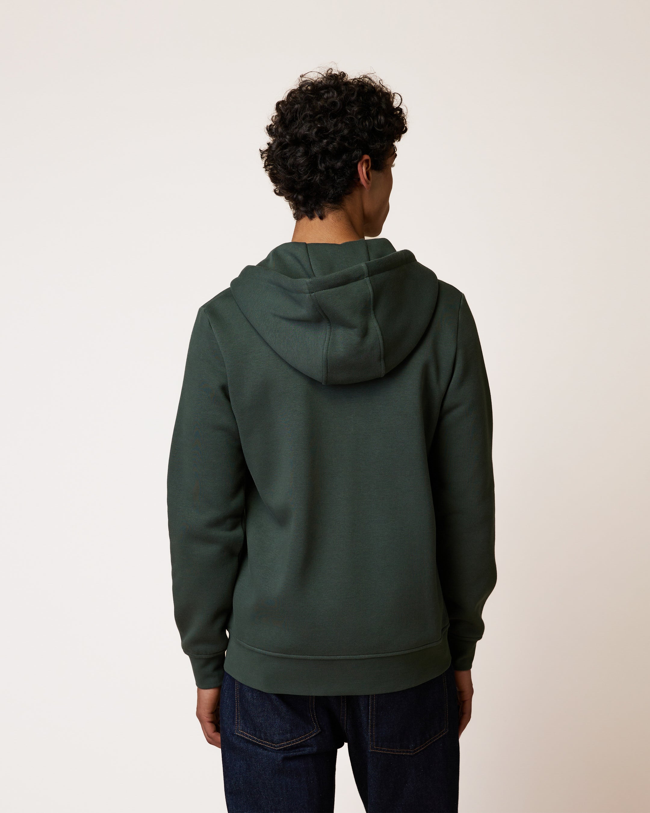 faguo-mesnil-sweat-zipp-capuche-vert-fonc image 5