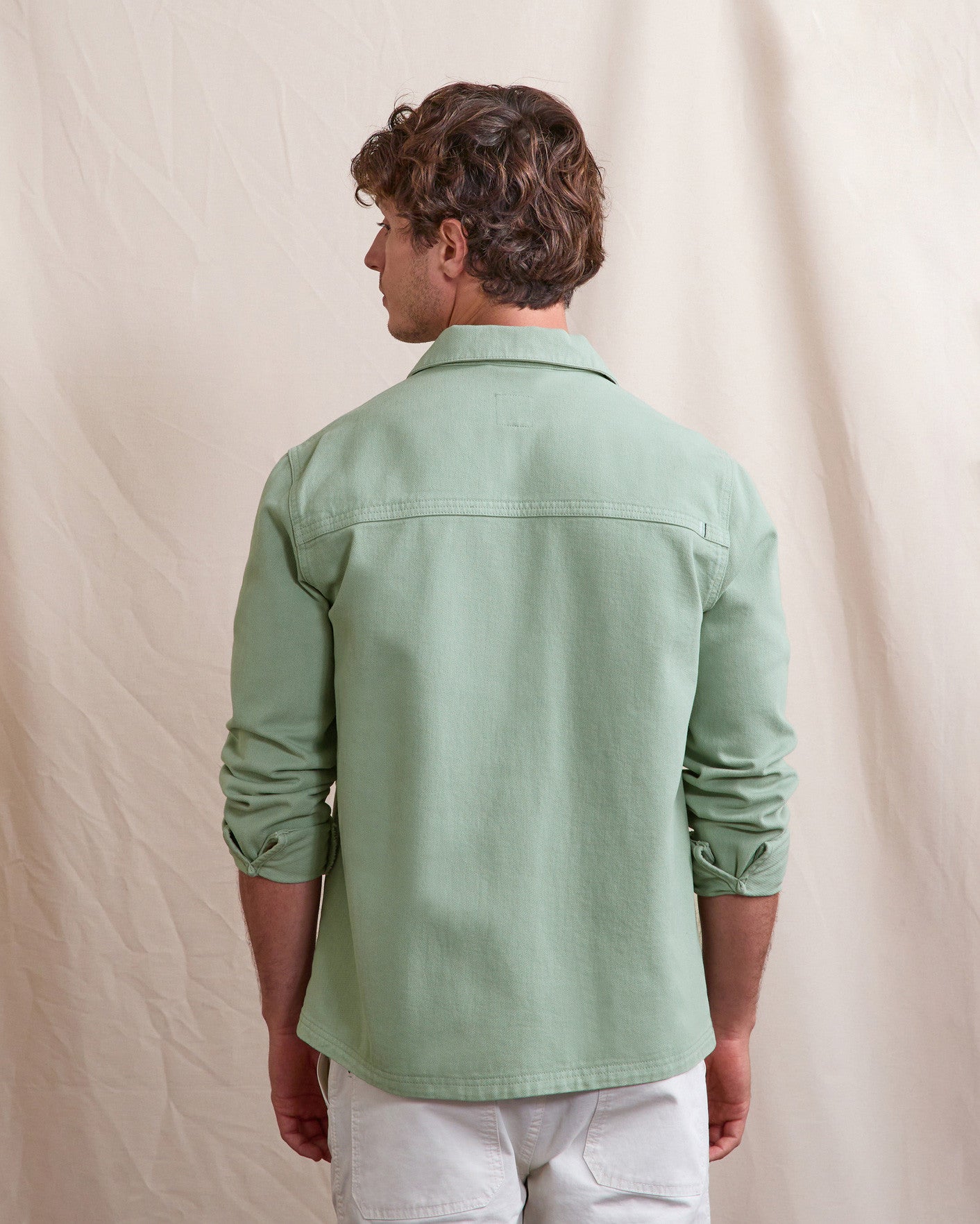 faguo-lorge-veste-en-coton-vert-clair image 3