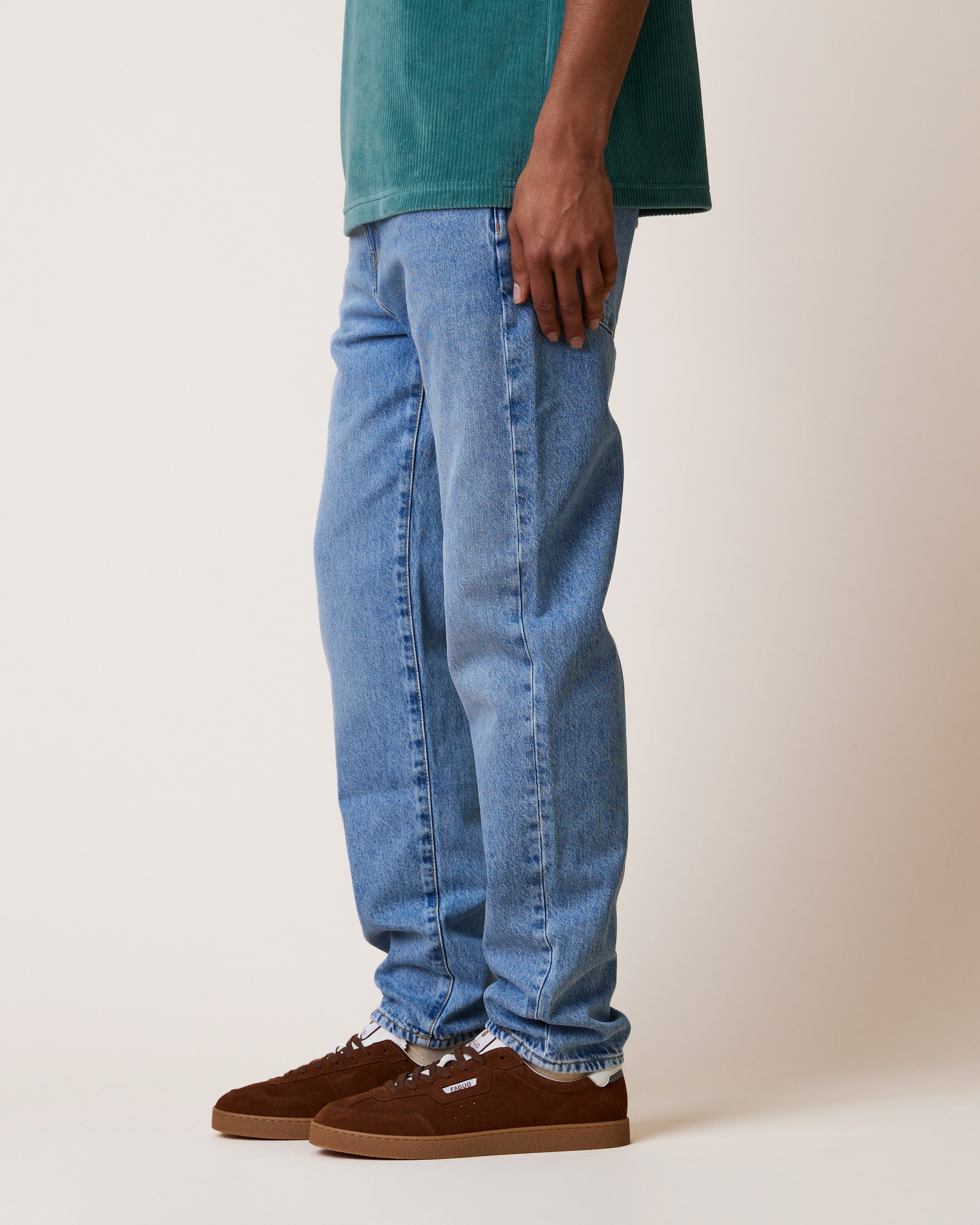 faguo-denim-tapered-jean-tapered-clair-coton-homme image 4