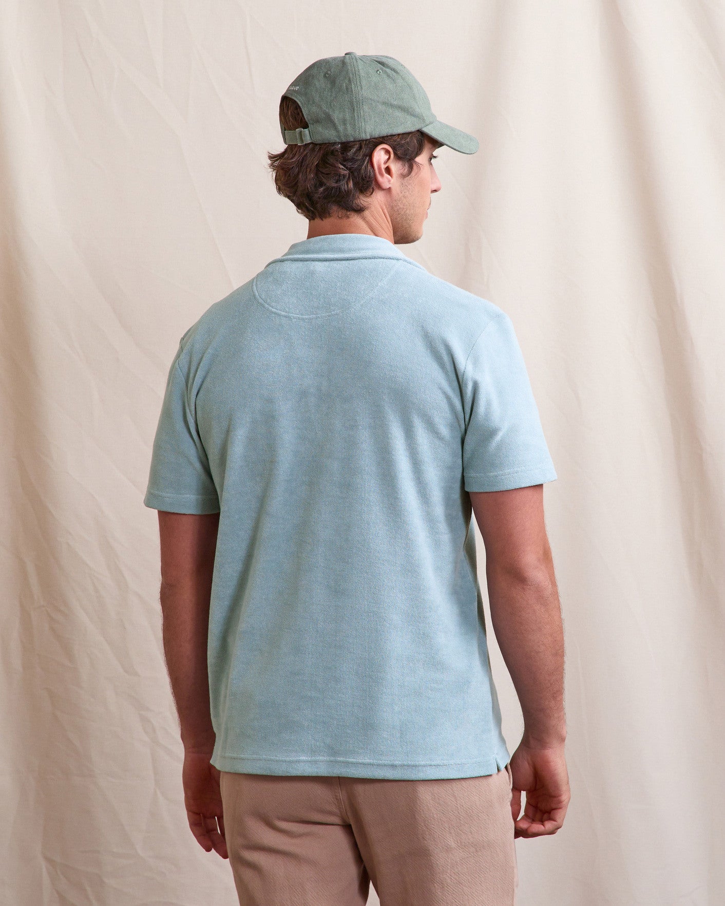 faguo-zonza-polo-bleu-gris-en-ponge-coton image 5