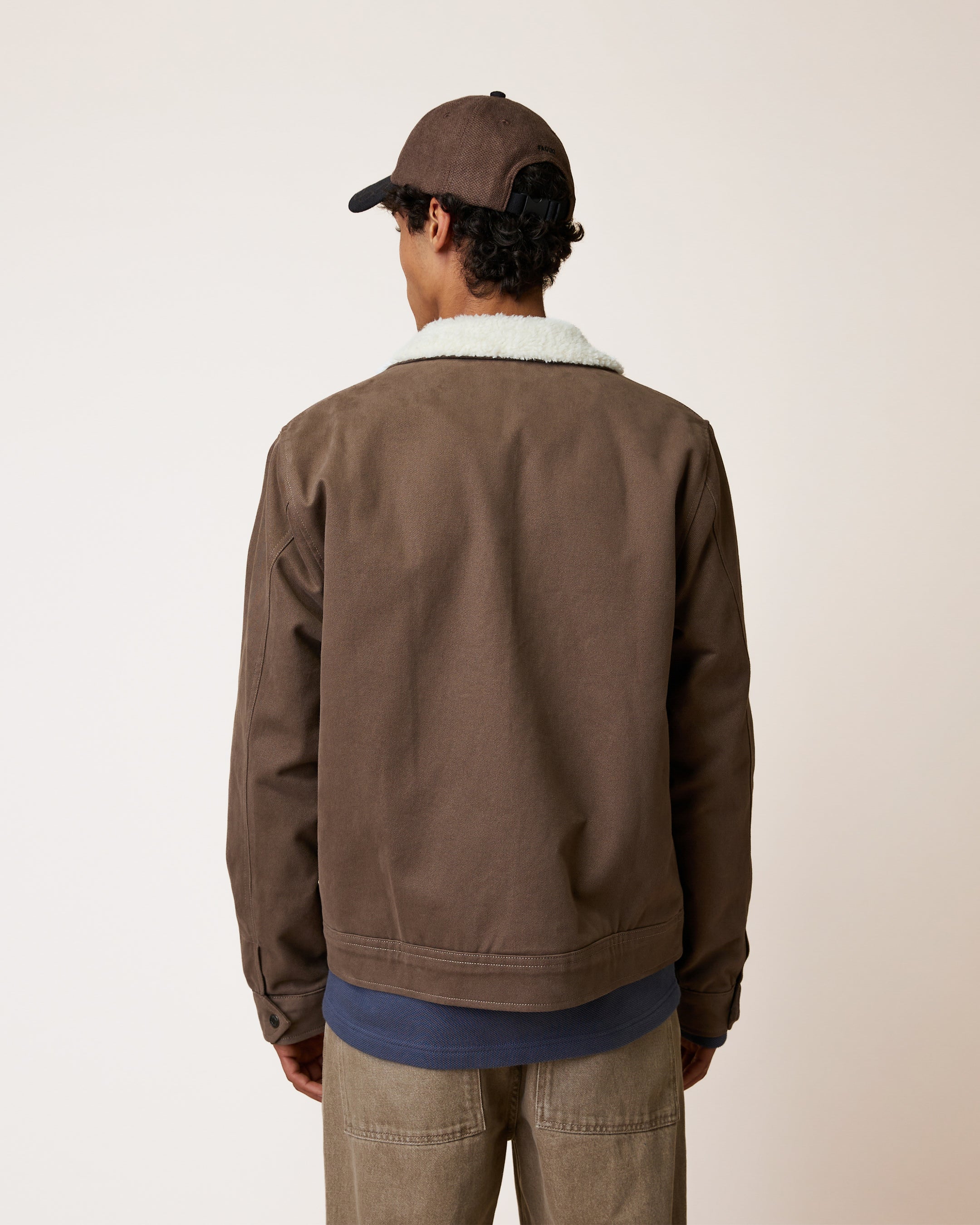 faguo-seillon-blouson-sherpa-taupe-homme image 7