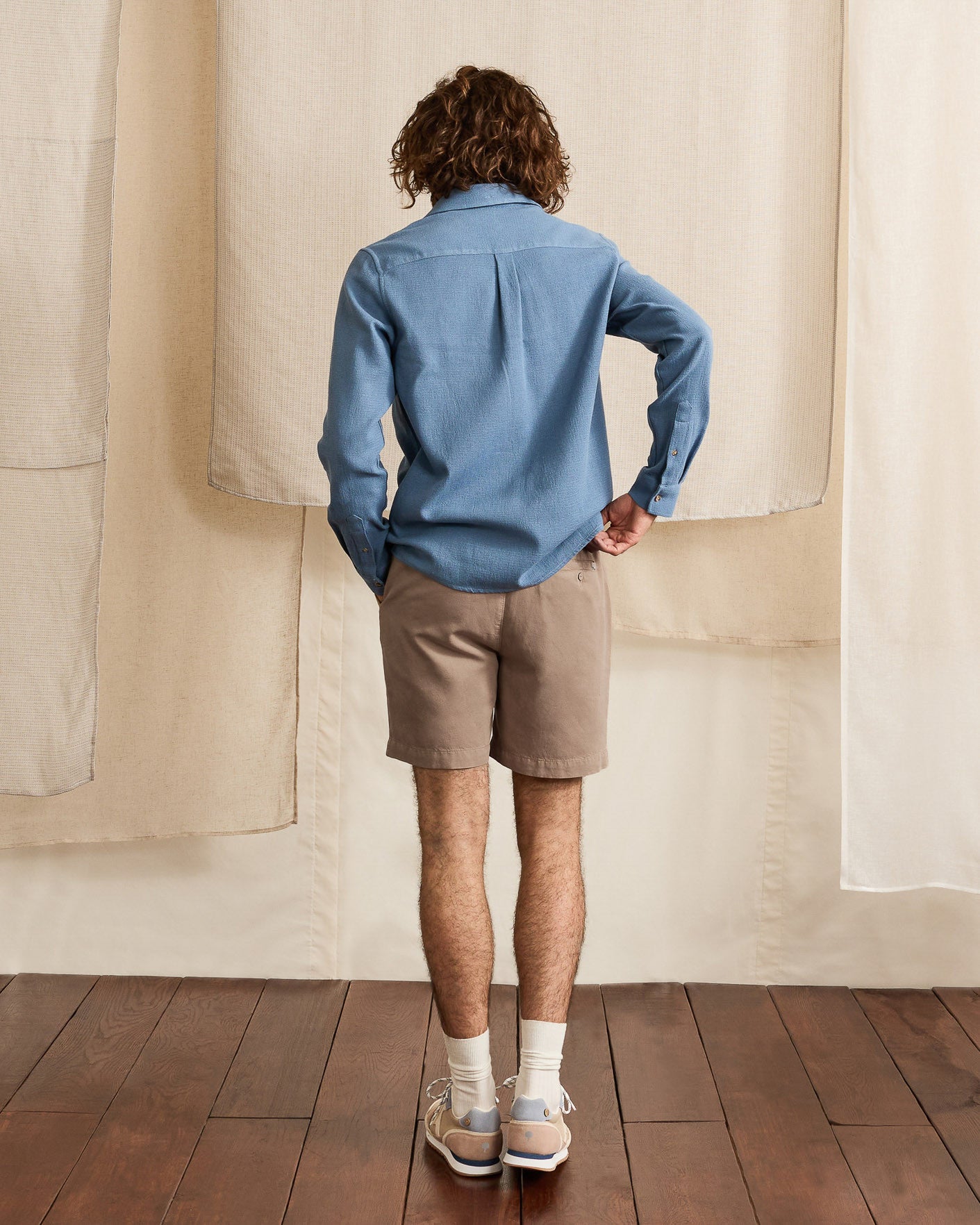 faguo-chevre-short-beige-lyocell-ample image 5