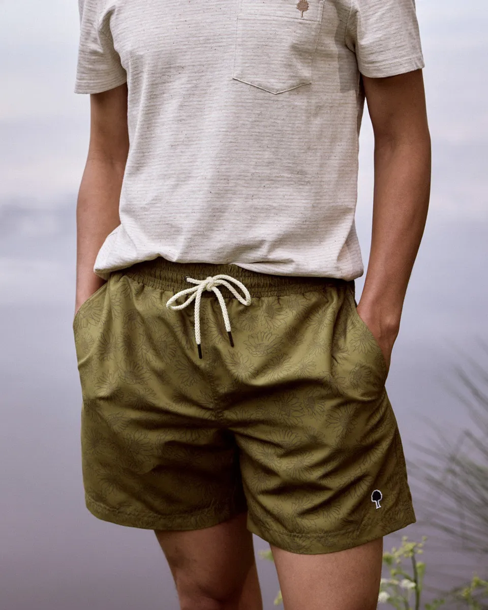 faguo-mimizan-short-de-bain-kaki-fonc-polyester-recycl image 1