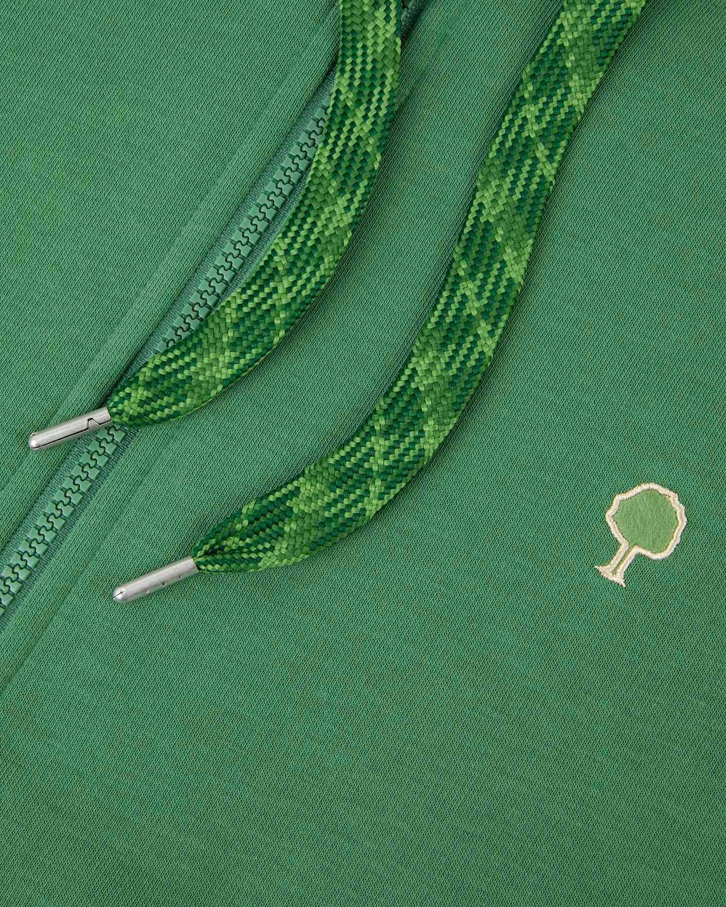 faguo-mesnil-os-sweat-zipp-capuche-vert-sapin image 4