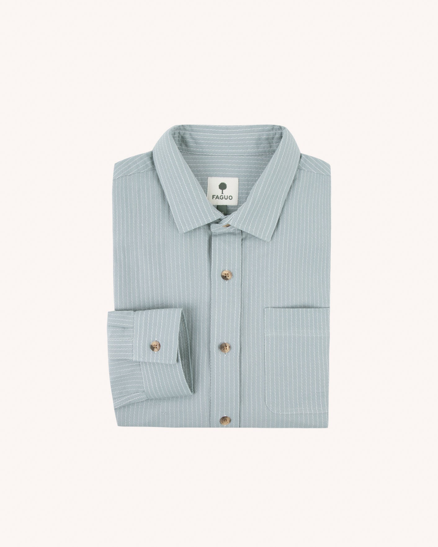 faguo-signy-surchemise-ray-e-bleu-gris-blanc-ample image 5