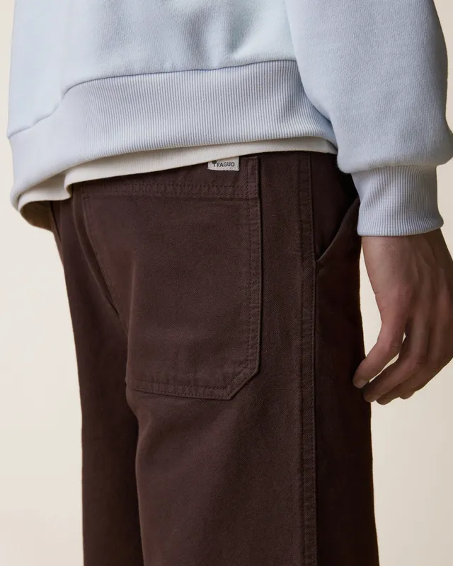 faguo-hagenau-pantalon-droit-chocolat-workwear image 1