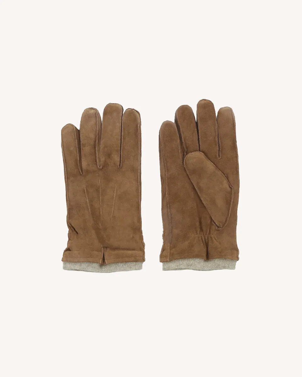faguo-gloves-gants-cuir-porc-et-laine-camel image 1