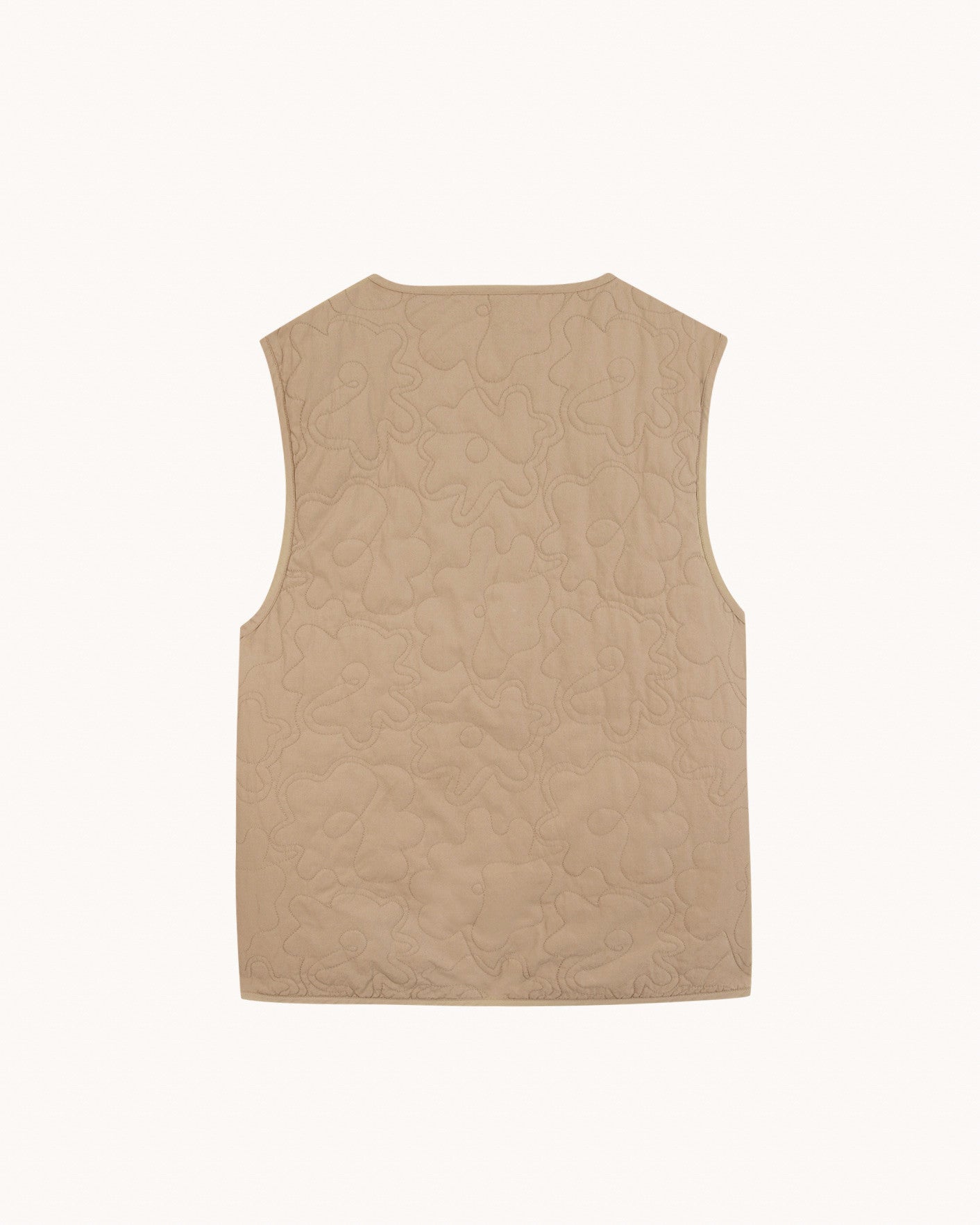faguo-esterel-veste-sans-manches-taupe-coton-matelass image 4