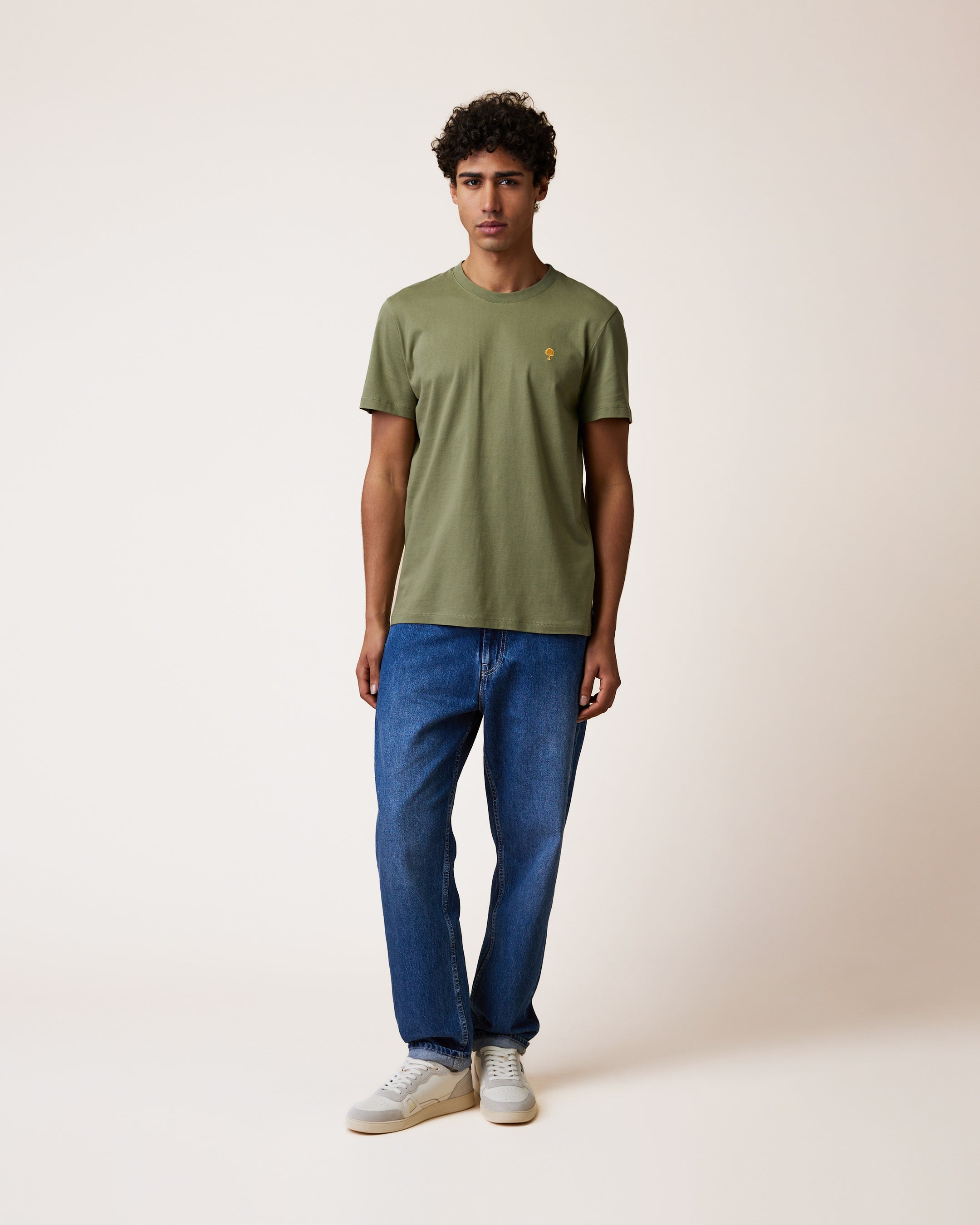 faguo-arcy-t-shirt-kaki-coton image 3