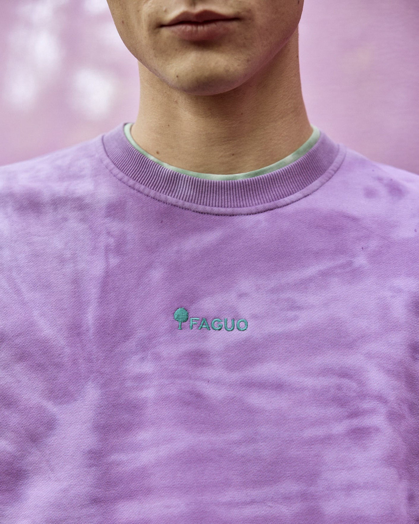 faguo-fango-sweat-col-rond-violet-tie-and-dye image 5