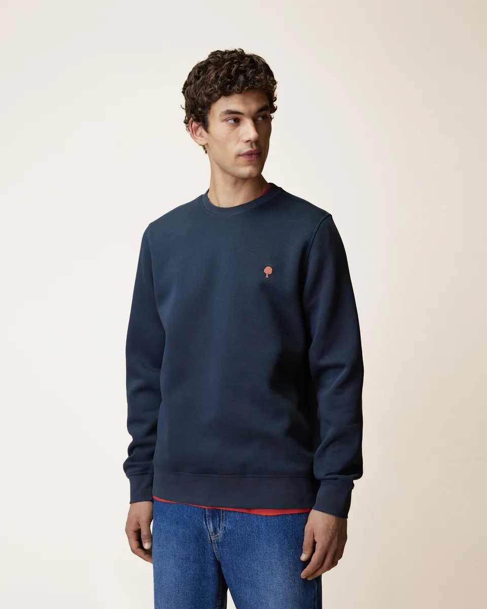 faguo-sweat-col-rond-donzy-bleu-marine-homme image 1