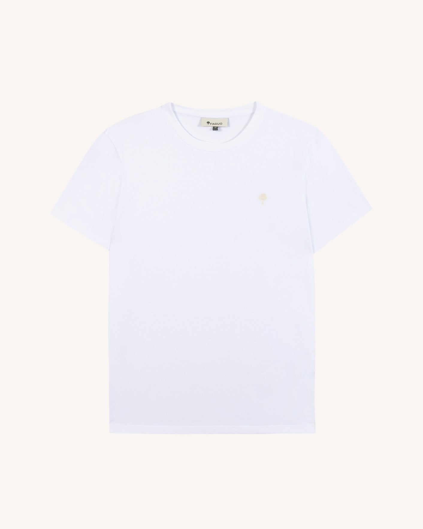 faguo-arcy-t-shirt-blanc-arbre-cru-coton-recycl image 2