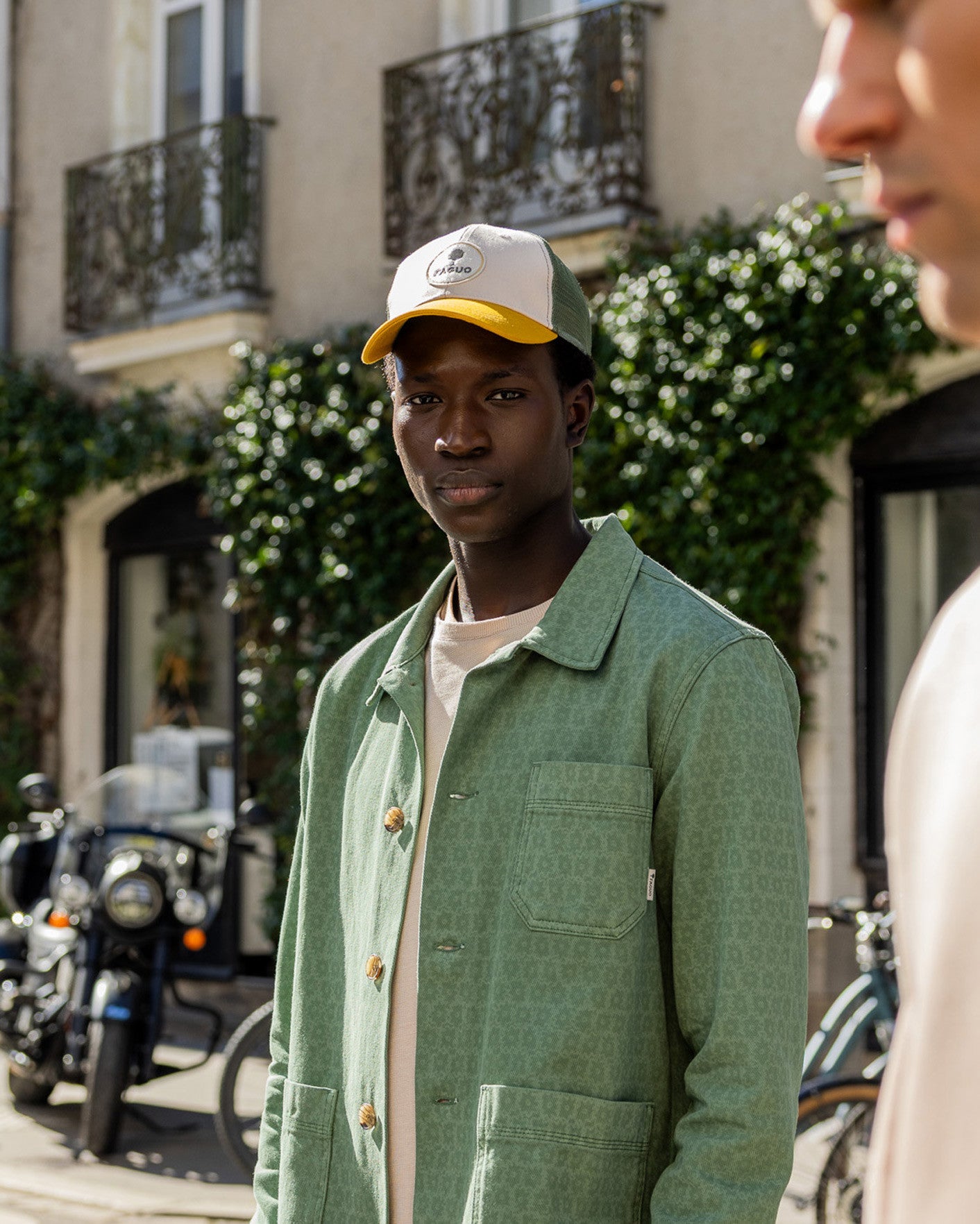 faguo-trucker-casquette-kaki-et-jaune image 2