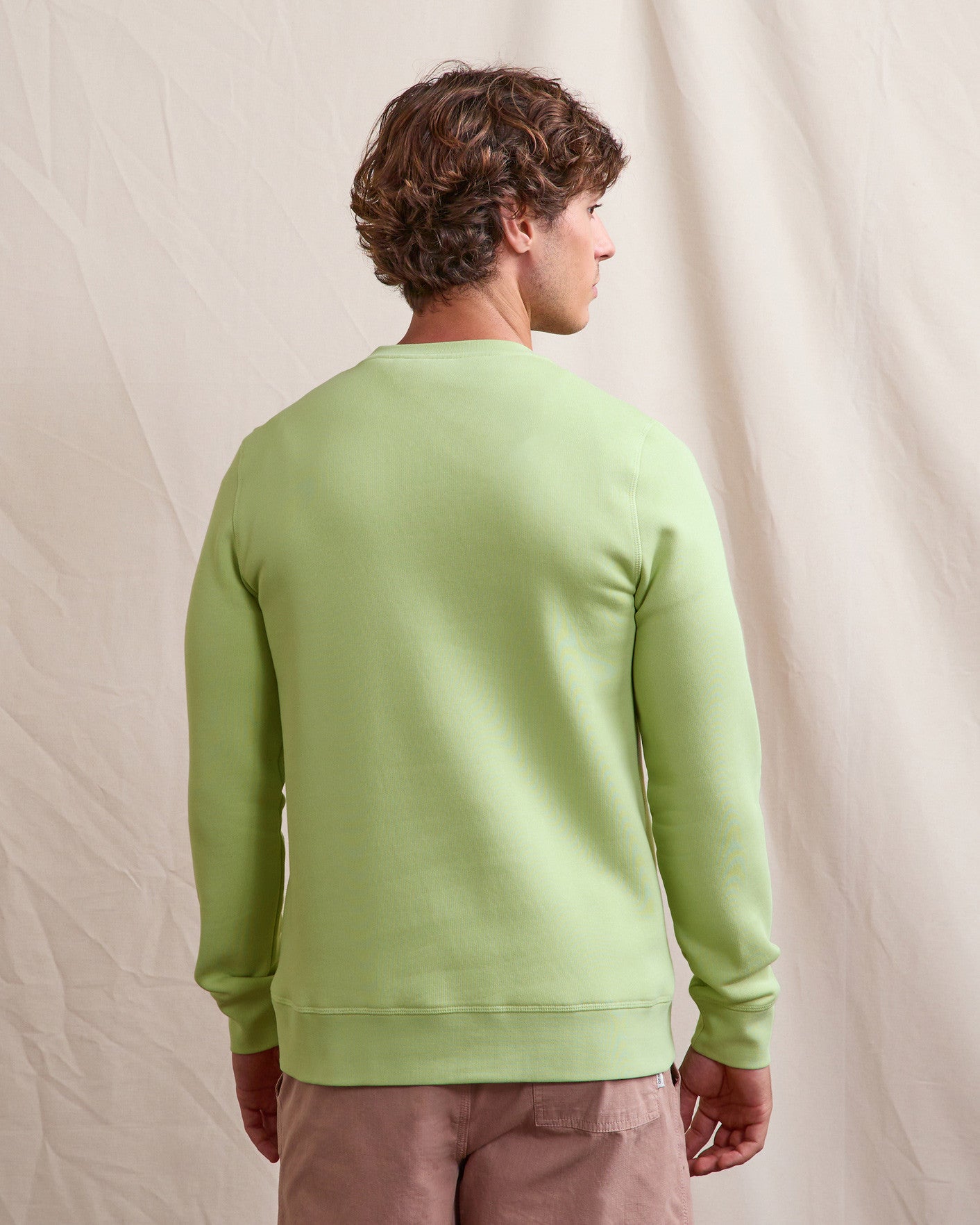 faguo-donzy-sweat-col-rond-vert-anis-molleton image 5