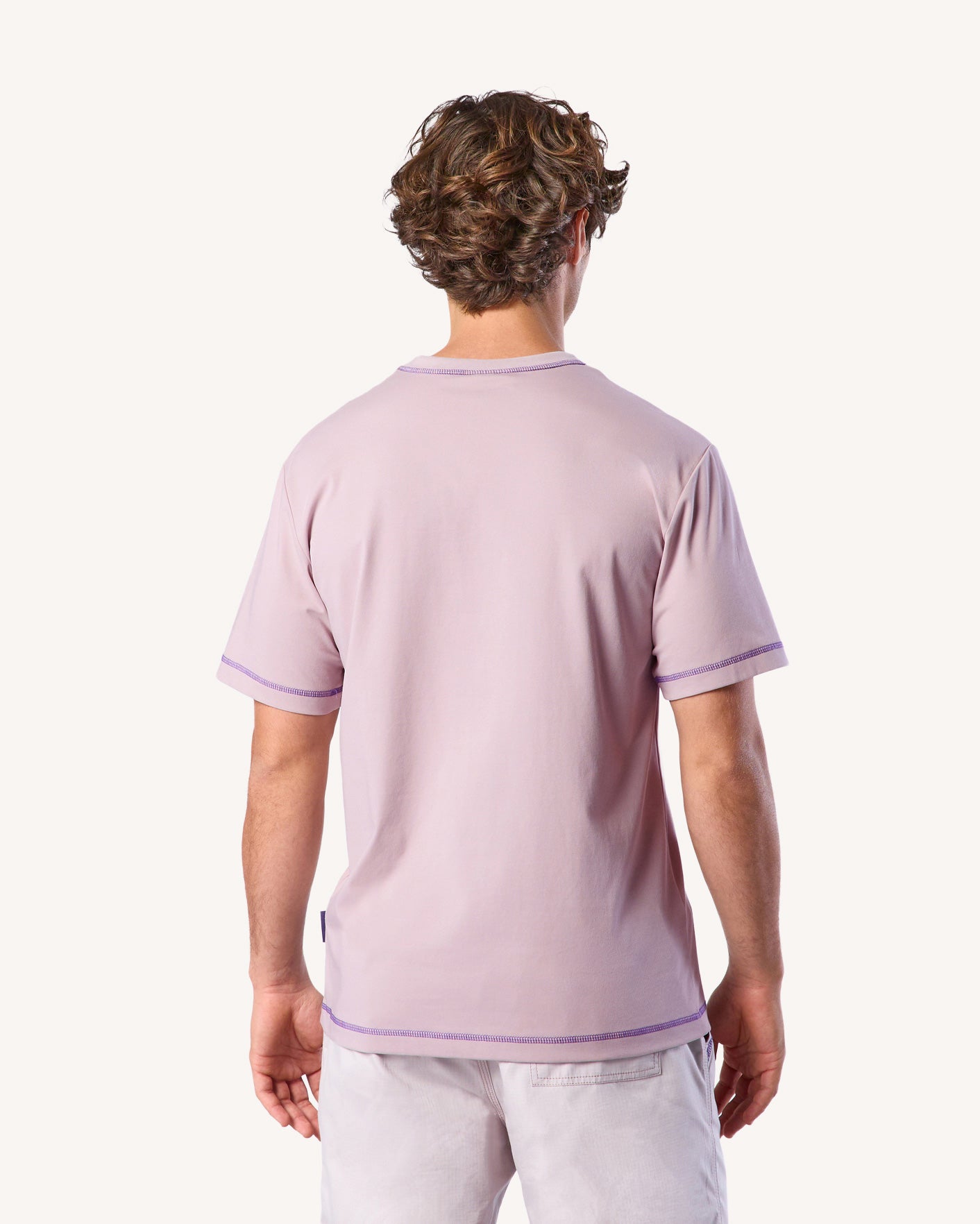 faguo-lugny-t-shirt-oversize-rose-gris-imprim image 5