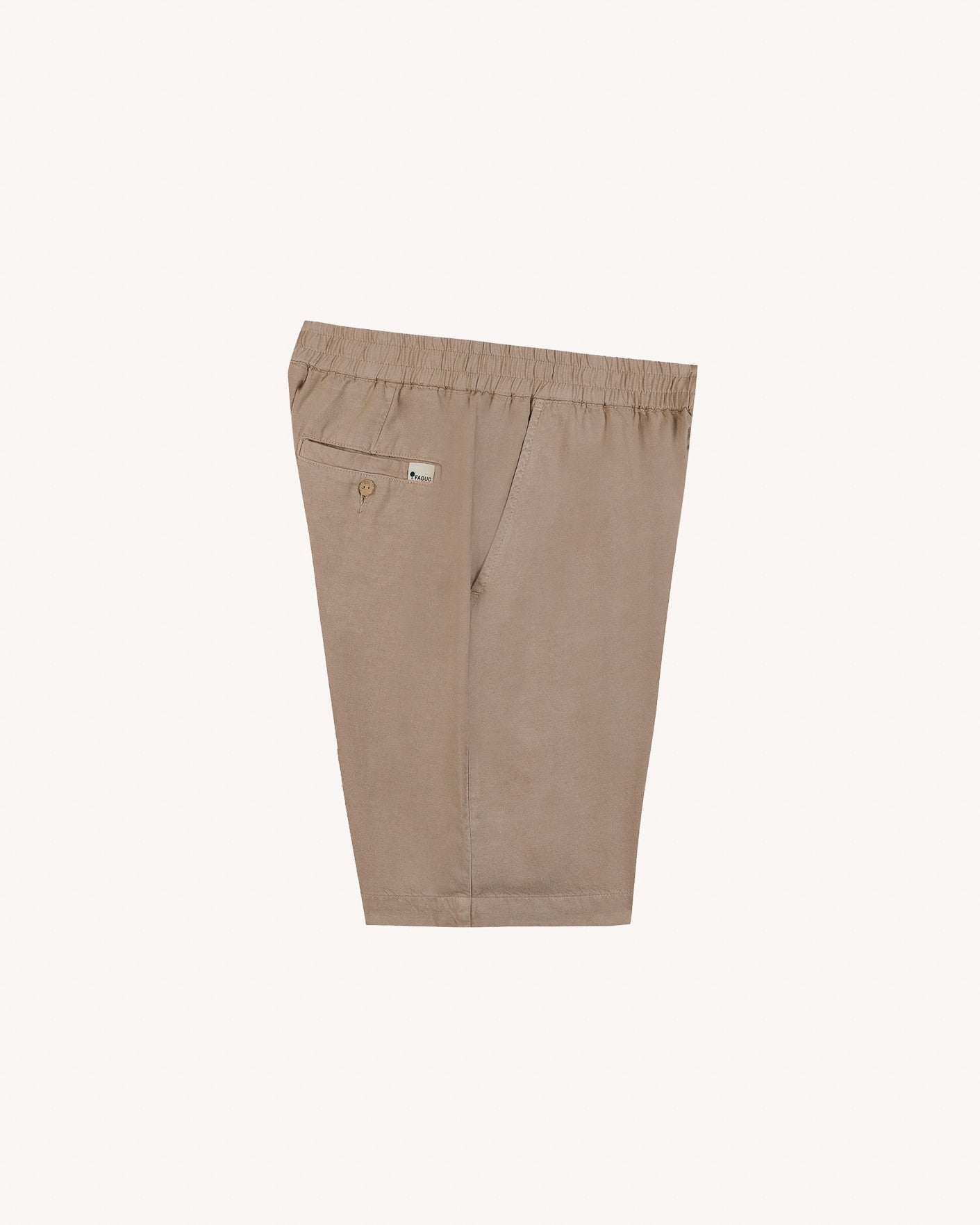 faguo-chevre-short-beige-lyocell-ample image 4