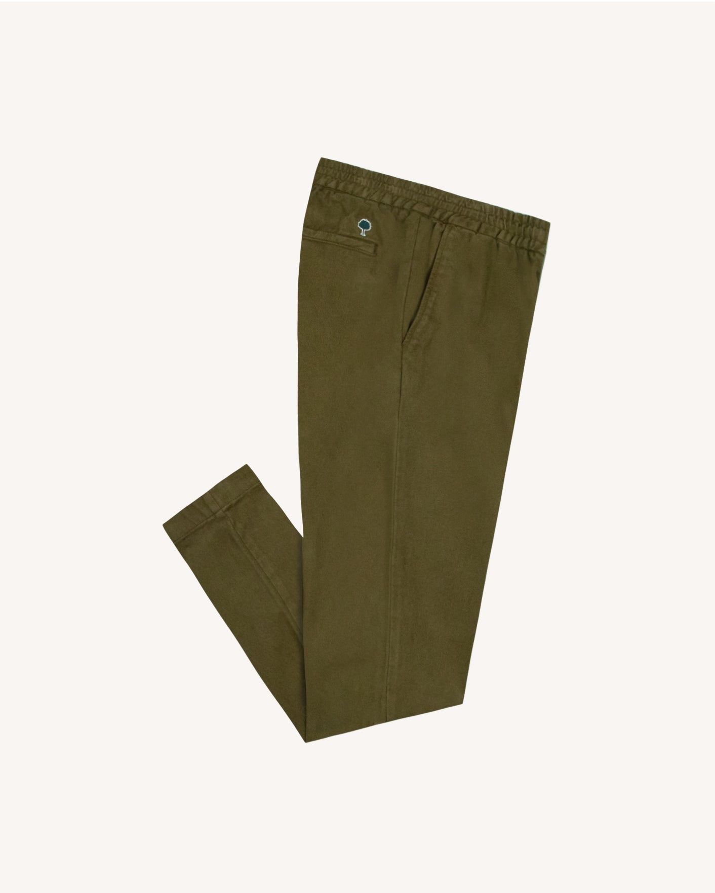 faguo-dreuille-pantalon-taille-lastique-kaki-en-twill-patin image 6